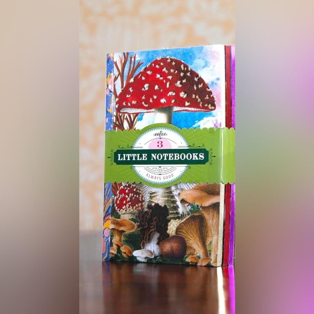 Mushroom Little Books - Set of 3 Notebooks, Nature Themed Journals, NWT - Picture 5 of 7